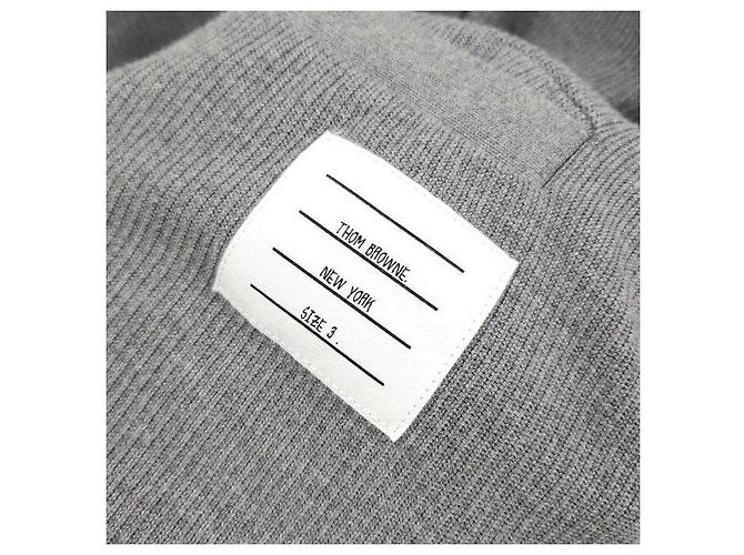 Thom Browne Cardigã de algodão com decote em V - vista 4