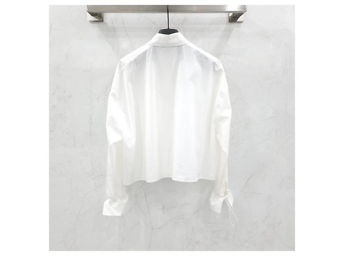 Fendi Camisa corta de popelín blanca - vista 11