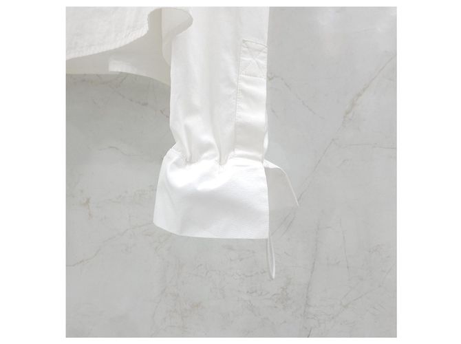 Fendi Camisa corta de popelín blanca - vista 14