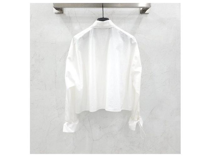 Fendi Camisa corta de popelín blanca - vista 2
