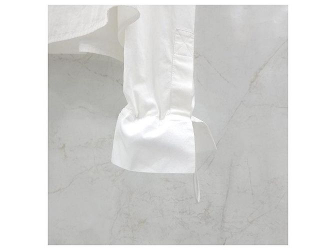 Fendi Camisa corta de popelín blanca - vista 5