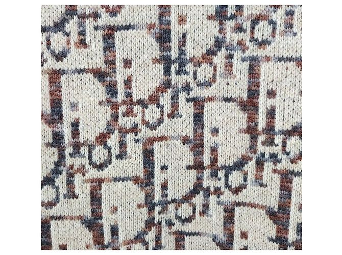 Dior Beiger Oblique Jacquard-Strickpullover - Ansicht 5