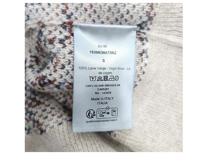 Dior Beiger Oblique Jacquard-Strickpullover - Ansicht 6