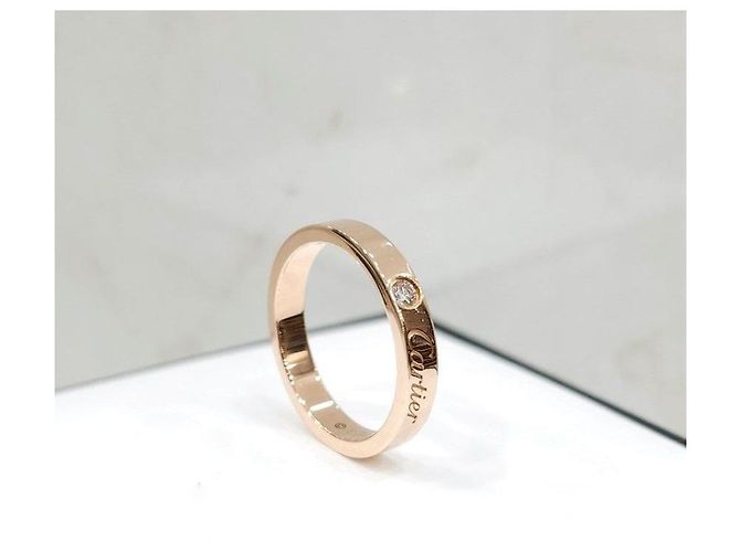 Cartier Diamant-Ehering Roségold Größe - Ansicht 11