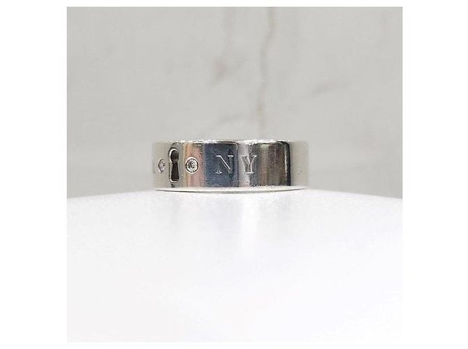 Tiffany & Co Diamantener Silber-Schlüsselanhänger Größe - Ansicht 2
