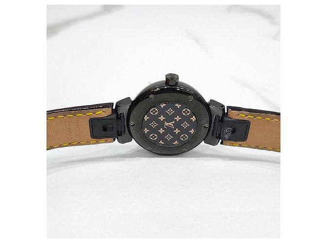 Louis Vuitton All Black Diamond Quarz Uhr - Ansicht 14