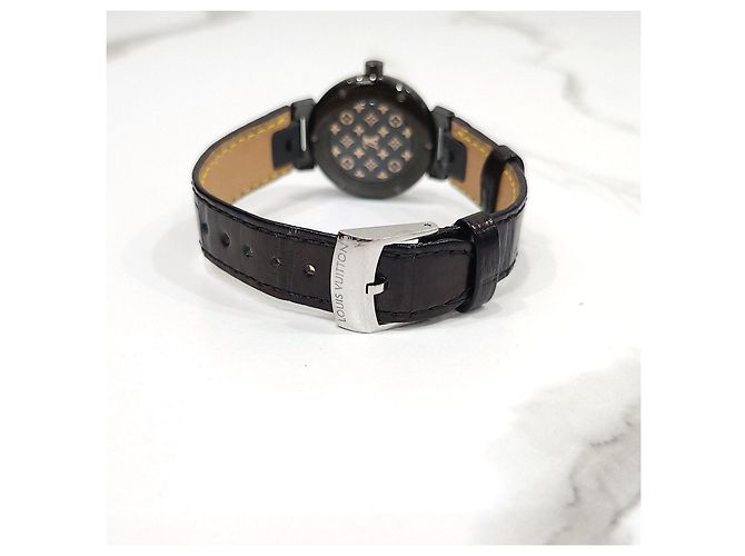 Louis Vuitton All Black Diamond Quarz Uhr - Ansicht 15