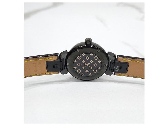 Louis Vuitton All Black Diamond Quarz Uhr - Ansicht 4
