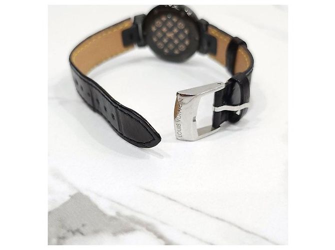 Louis Vuitton All Black Diamond Quarz Uhr - Ansicht 6