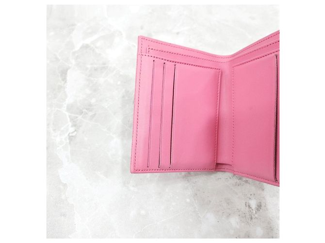 Chanel Cartera Classic de piel caviar rosa - vista 13