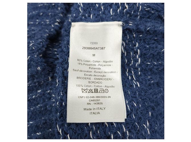 Dior Logo Heavy Cotton Strick-T-Shirt mit kurzen Ärmeln - Ansicht 12