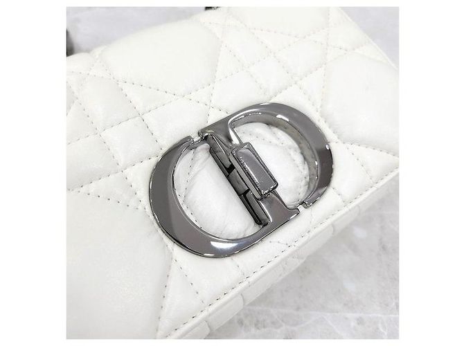 Dior Mini borsa a catena Karo Micro Cannage - vista 5