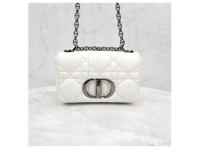 Dior Mini borsa a catena Karo Micro Cannage - vista 8