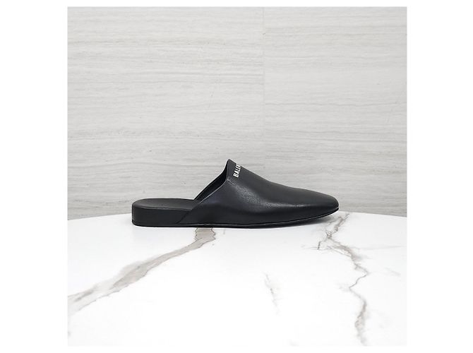 Balenciaga Logo Leder Mule Blofer - Ansicht 10