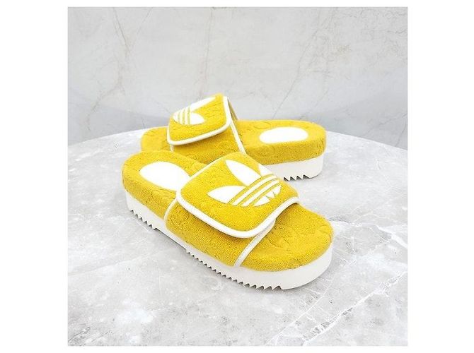 Gucci Sandalo platform GG Yellow - vista 3