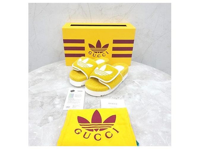 Gucci Sandalo platform GG Yellow - vista 6
