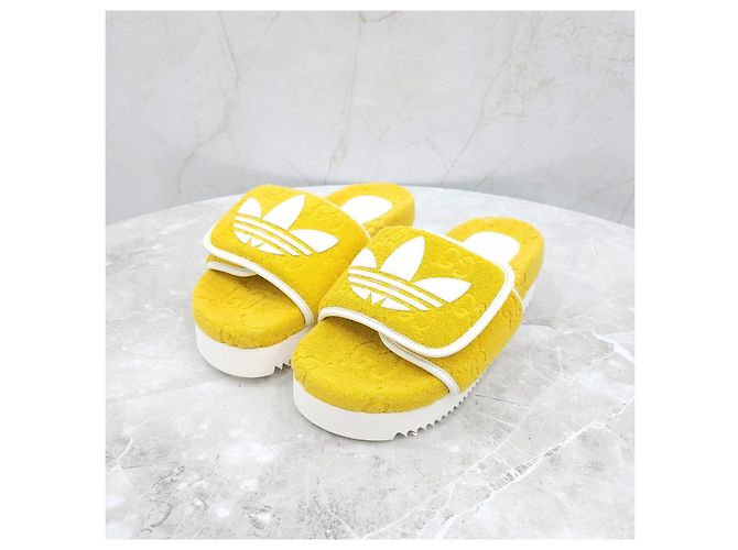 Gucci Sandalo platform GG Yellow - vista 7