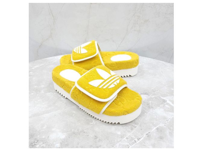 Gucci Sandalo platform GG Yellow - vista 9