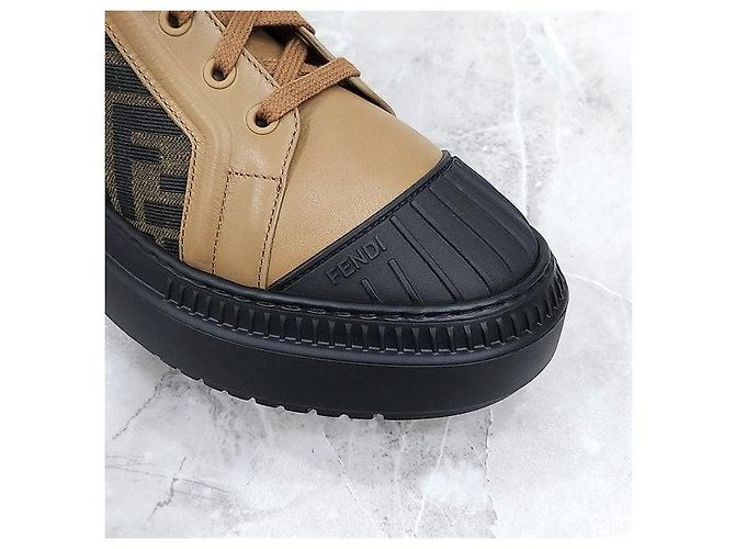Fendi FF Jacquard Domino Flache Boots - Ansicht 7