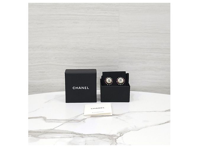 Chanel Pearl Cubic Circle Ohrringe - Ansicht 12