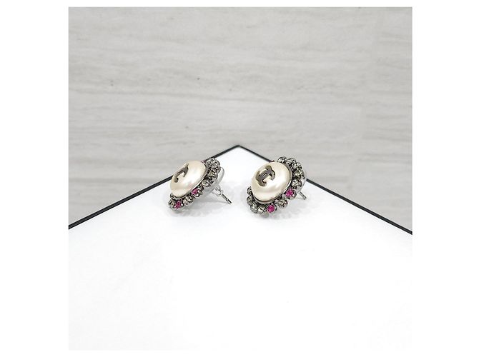 Chanel Pearl Cubic Circle Ohrringe - Ansicht 8