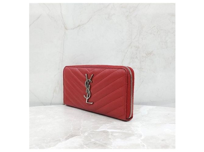 Autre Marque Cartera larga con cremallera de piel Monogram Matelassé - vista 9