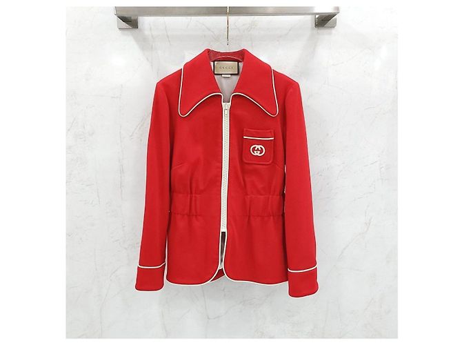 Gucci Chaqueta con cremallera de jersey interlocking - vista 6