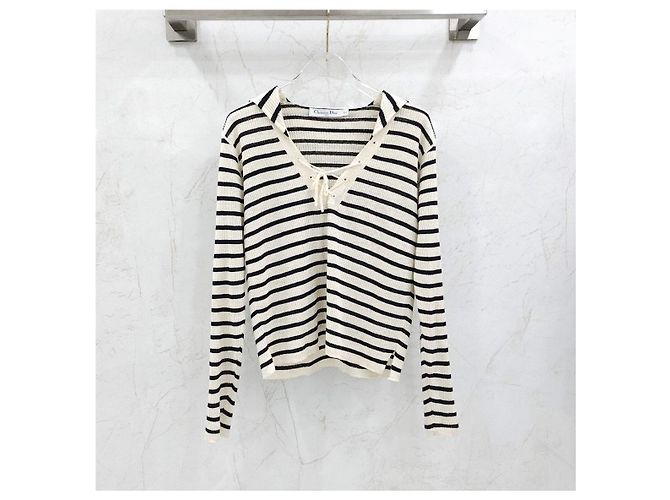 Dior Riviera Pullover mit Schnürung am Ausschnitt - Ansicht 8