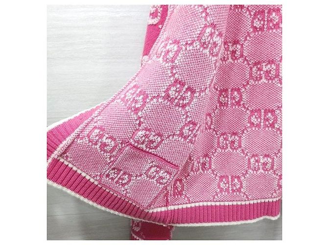 Gucci Kaschmir-Bouclé-Jacquard-Cardigan Rosa - Ansicht 6