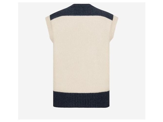 Dior Denim Tears Jacquard-Strickweste aus Wolle und Baumwolle - Ansicht 8
