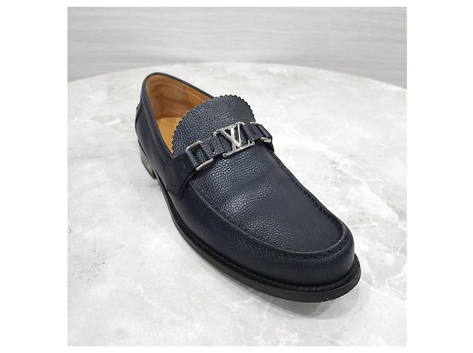 Louis Vuitton Mocassini Major in pelle nera - vista 11