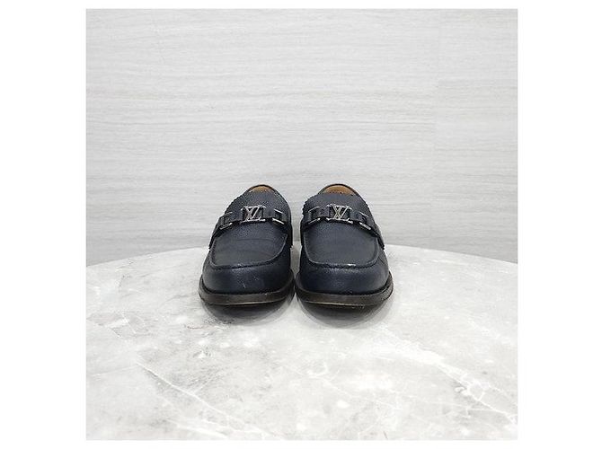 Louis Vuitton Mocassini Major in pelle nera - vista 2