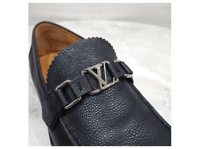 Louis Vuitton Mocassini Major in pelle nera - vista 6