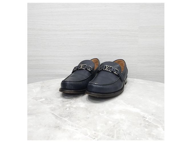 Louis Vuitton Mocassini Major in pelle nera - vista 7