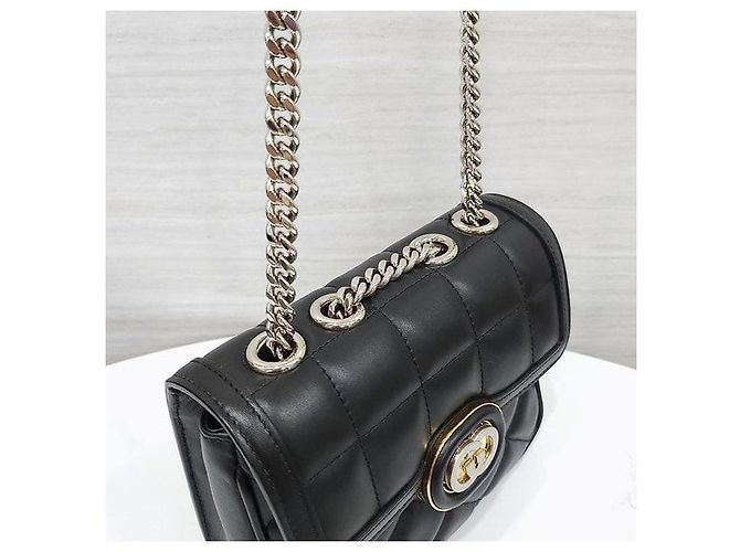 Gucci Mini sac à bandoulière avec chaîne et motif entrelacé - vue 4