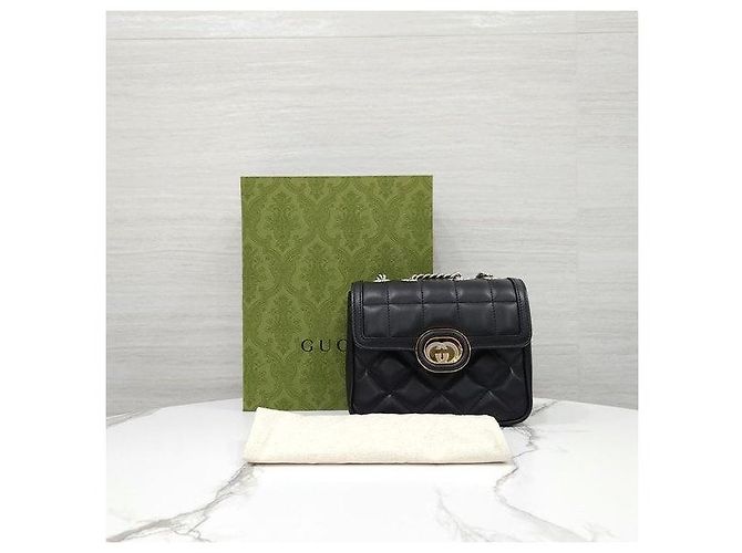 Gucci Mini sac à bandoulière avec chaîne et motif entrelacé - vue 9