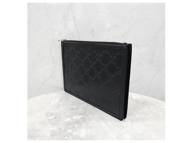 Gucci Geprägte Leder-Clutch - Ansicht 2