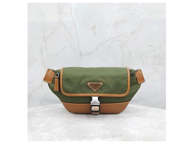 Borsa cintura Prada Re-Nylon marrone - vista 9