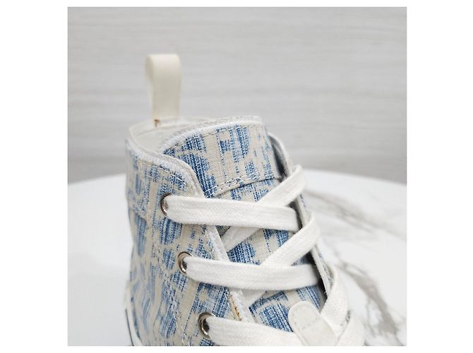 Dior Sneakers alte Blue Oblique Caskery - vista 10