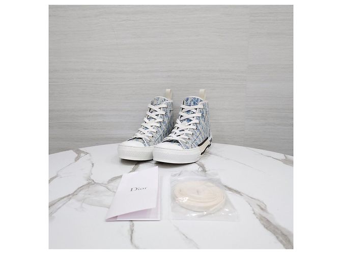 Dior Sneakers alte Blue Oblique Caskery - vista 12