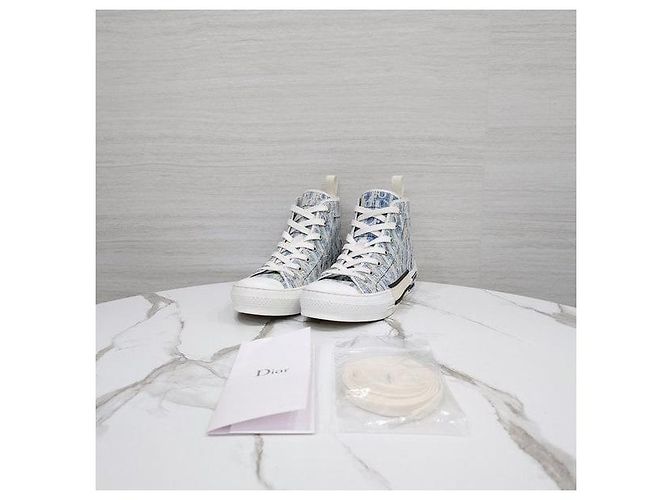 Dior Sneakers alte Blue Oblique Caskery - vista 6