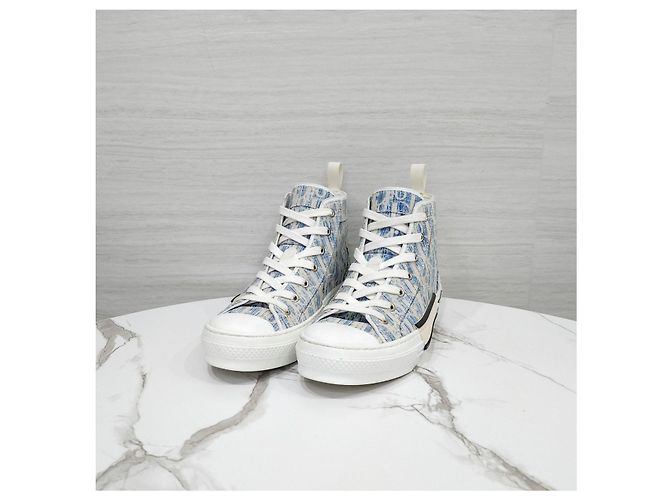 Dior Sneakers alte Blue Oblique Caskery - vista 7