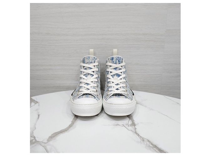 Dior Sneakers alte Blue Oblique Caskery - vista 8
