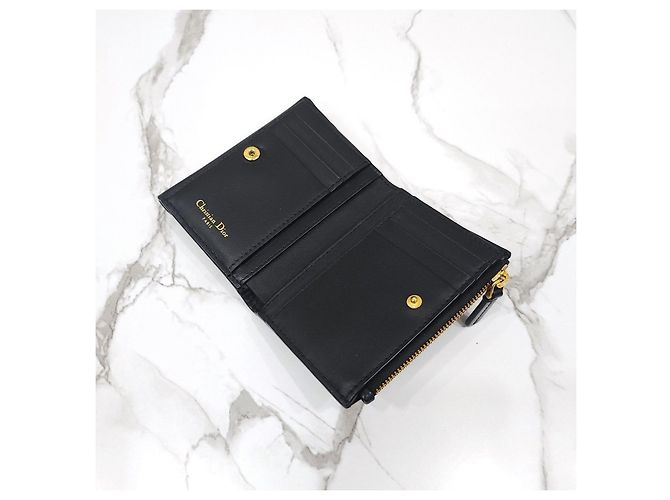 Dior Bobby Bifold Klappgeldbörse aus Box-Leder - Ansicht 13