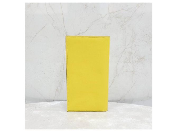 Hermès Citizen Twill Long Wallet Lime Yellow - view 10