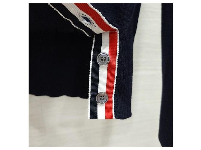 Thom Browne Navy Striped Wool Knit - view 5