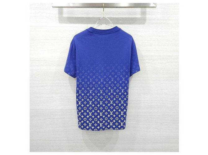 Louis Vuitton Gradient Blue Monogram Baumwoll-T-Shirt XS - Ansicht 2