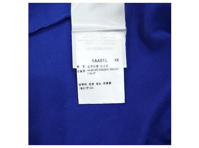 Louis Vuitton Gradient Blue Monogram Baumwoll-T-Shirt XS - Ansicht 7