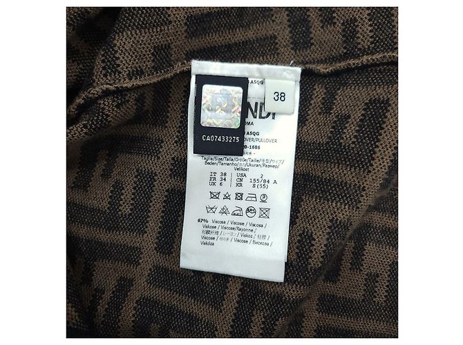 Fendi Jersey de punto con motivo FF - vista 10