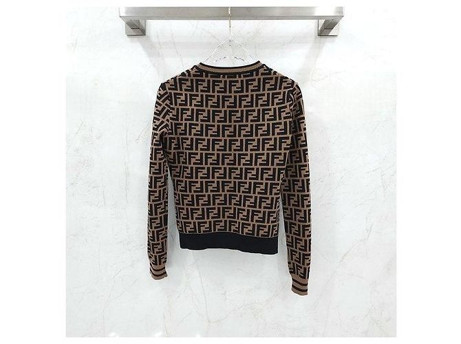 Fendi Jersey de punto con motivo FF - vista 2